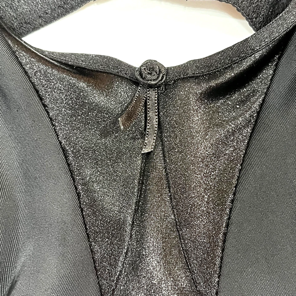 Olga by Warners Womens Signature Support Satin Underwire Black Bra Size 42 D - Image 2 of 4