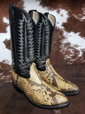 Cowtown Vintage Large Scale Natural Python Western Cowboy  display picture 3