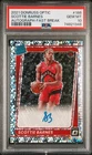 2021-22 Donruss Optic Scottie Barnes Fast Break Prizm Auto Rookie #186 PSA 10
