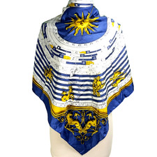 Hermès Astrologie 1963 Vintage Silk Scarf By...