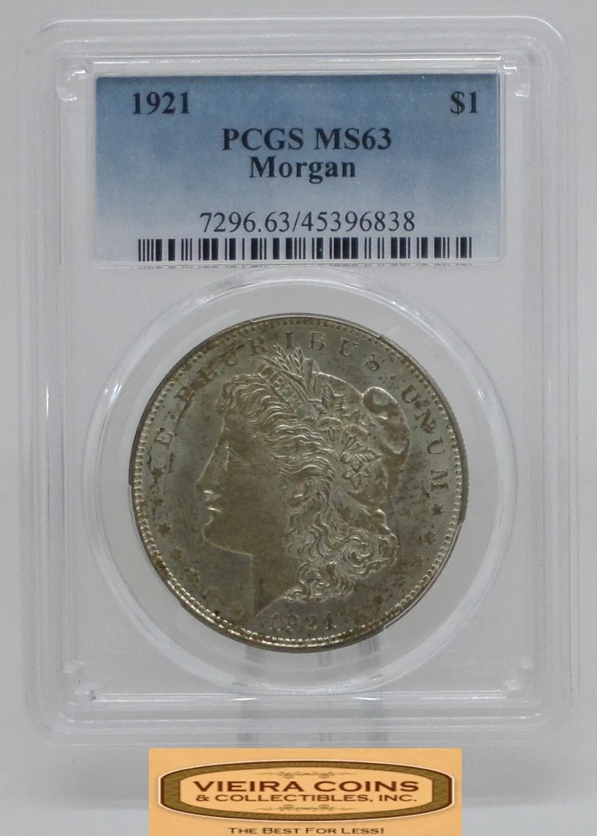 MS 63 Graded 1921 Year Morgan US Dollars (1878-1921) for sale | eBay