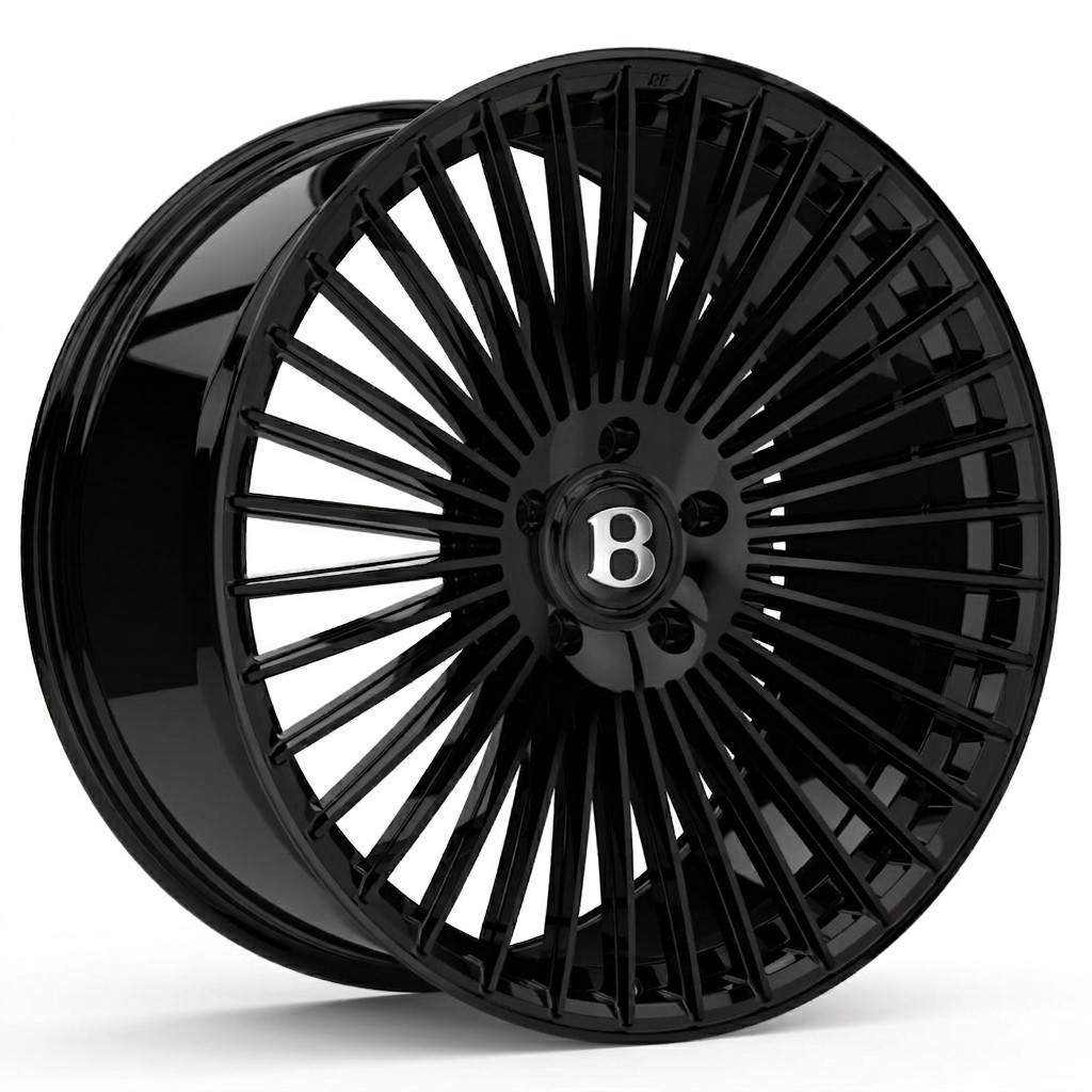 22-inch Premium Wheels for Bentley GT SPUR Gloss Black GTR-F35 5x112 Lugs