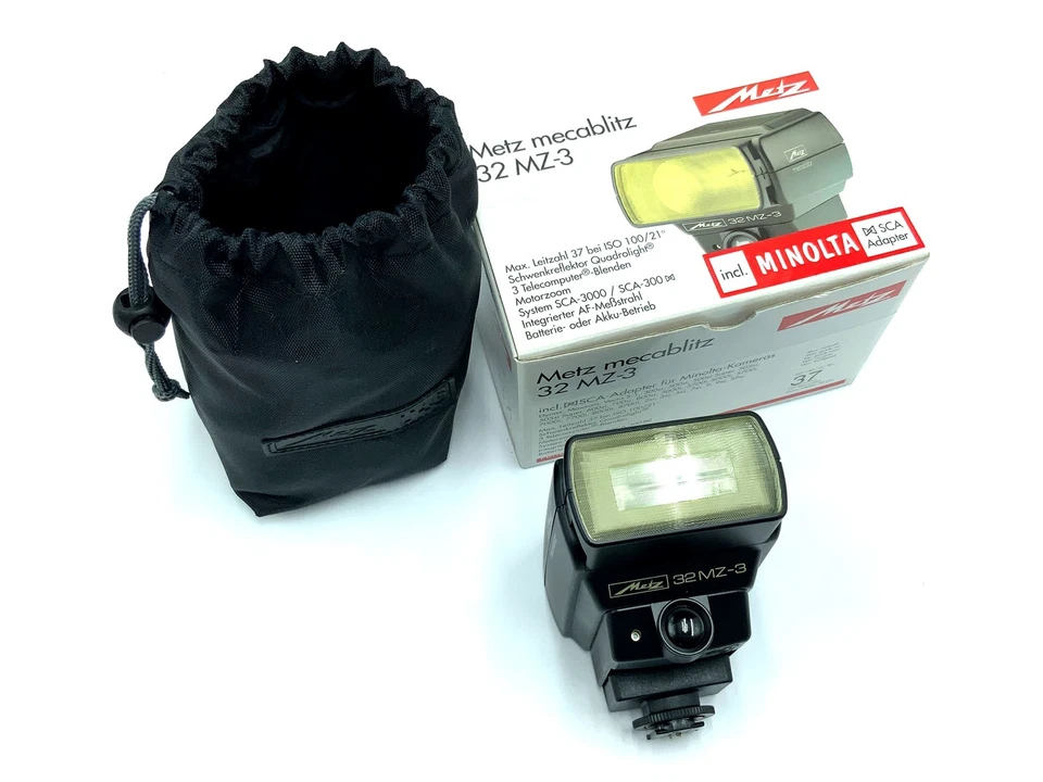 Metz 32 MZ-3 Appareil Photo Flash Blitzgerät OVP SCA 331 pour Minolta - Photo 1/3