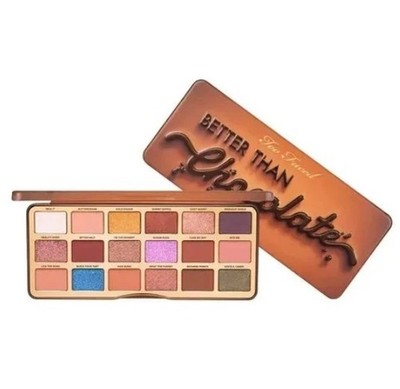 Too Faced Better Than Chocolate Cocoa Infused Eyeshadow 18 Shade Palette NIB