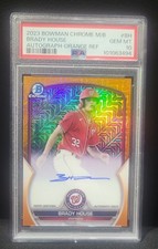 2023 Bowman Chrome - Mega Box Chrome Mojo Autographs Brady House #BCMA-BH Orange