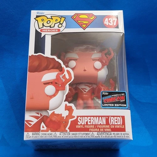 NEW! NYCC 2022 FUNKO POP! HEROES: DC SUPERMAN - SUPERMAN (RED)