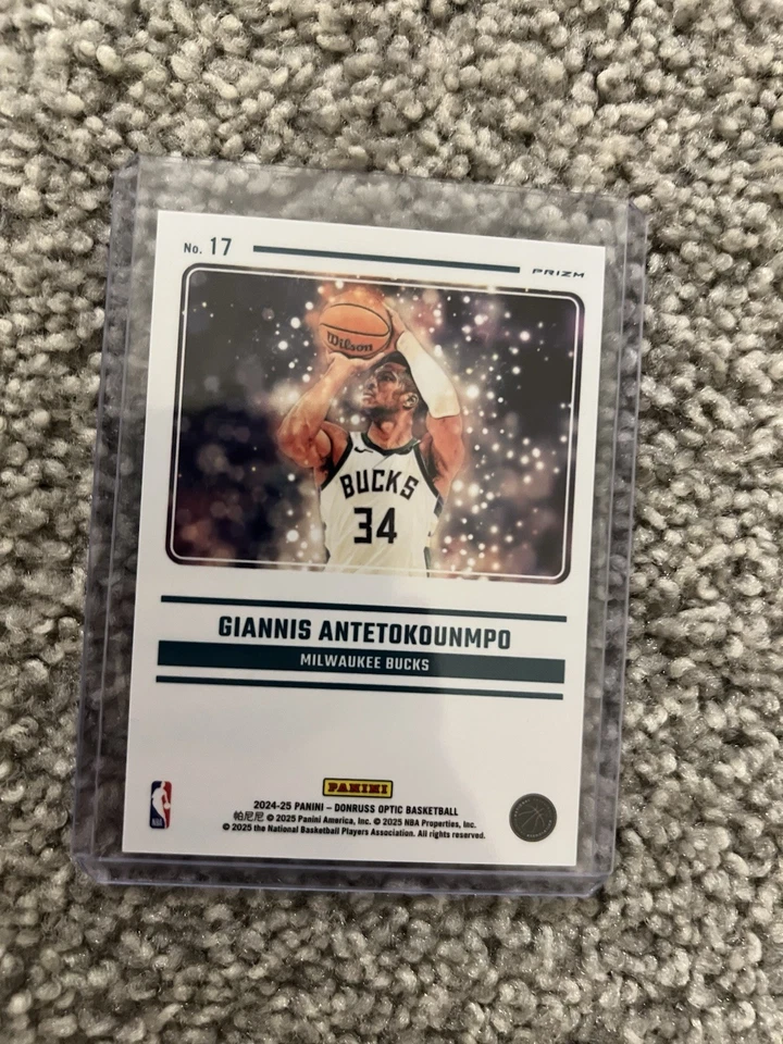 Giannis Antetokounmpo - 2024 - 25 Panini Donruss Optic NBA 神话盒命中 SSP — 第 2/2 张图片
