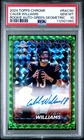 2024 TOPPS CHROME ROOKIE FULL AUTO VARIATION GREEN GEO CALEB WILLIAMS /99 PSA 10