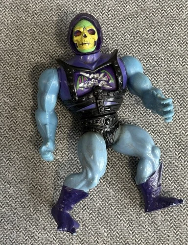 SKELETOR BATTLE ARMOR Vintage 1983 USA SOFT HEAD He-Man MOTU Figure