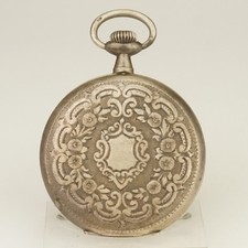 Rar Fullhunter Silver Pocket Watch Men's no fusee duplex chronometer no repeater