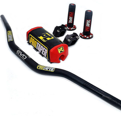Original ''Evo'' PRO TAPER Handlebar Fat Bar DIRT BIKE 1 1/8'' ATV Quad GRIPS Pads