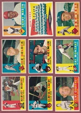 1960 Topps Baseball (331-440) * You Pick * Conditions Listed