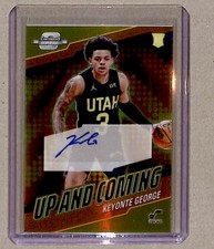 2023-24 Contenders Optic Gold Up and Coming Keyonte George RC Auto /25 #UC-KEY