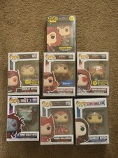 Funko pop scarlet witch / wanda maximoff with pop protectors