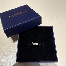 Sterling Silber zierlicher Peridot & Mondstei...