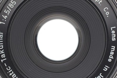 RARE 【MINT】 Pentax Ultra-Achromatic-Takumar 85mm F4.5 MF Lens