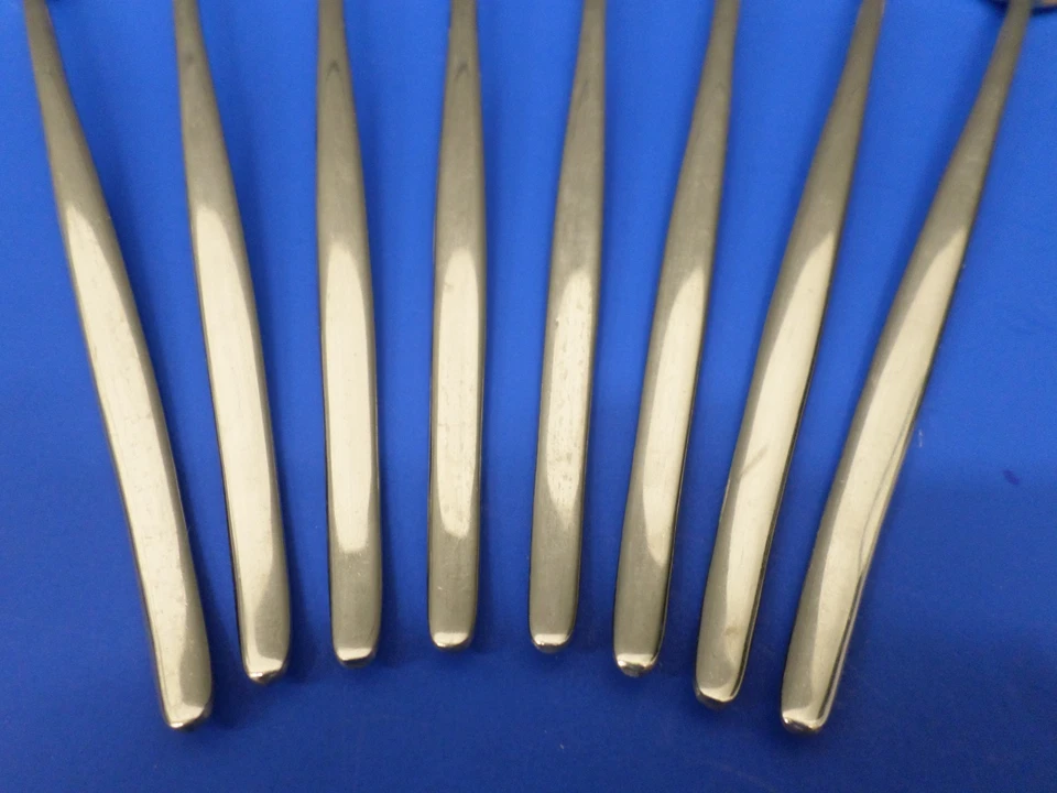 8 - Towle VIVA Glossy Slender 18/8 Stainless GERMANY Flatware ICED TEA SPOONS - Image 2 of 4