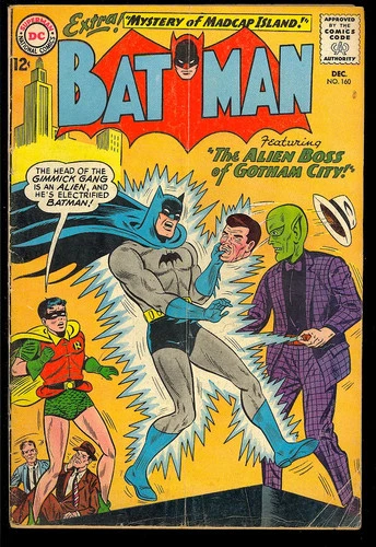 Batman #160 Unrestored Silver Age Superhero Vintage DC Comic 1963 GD