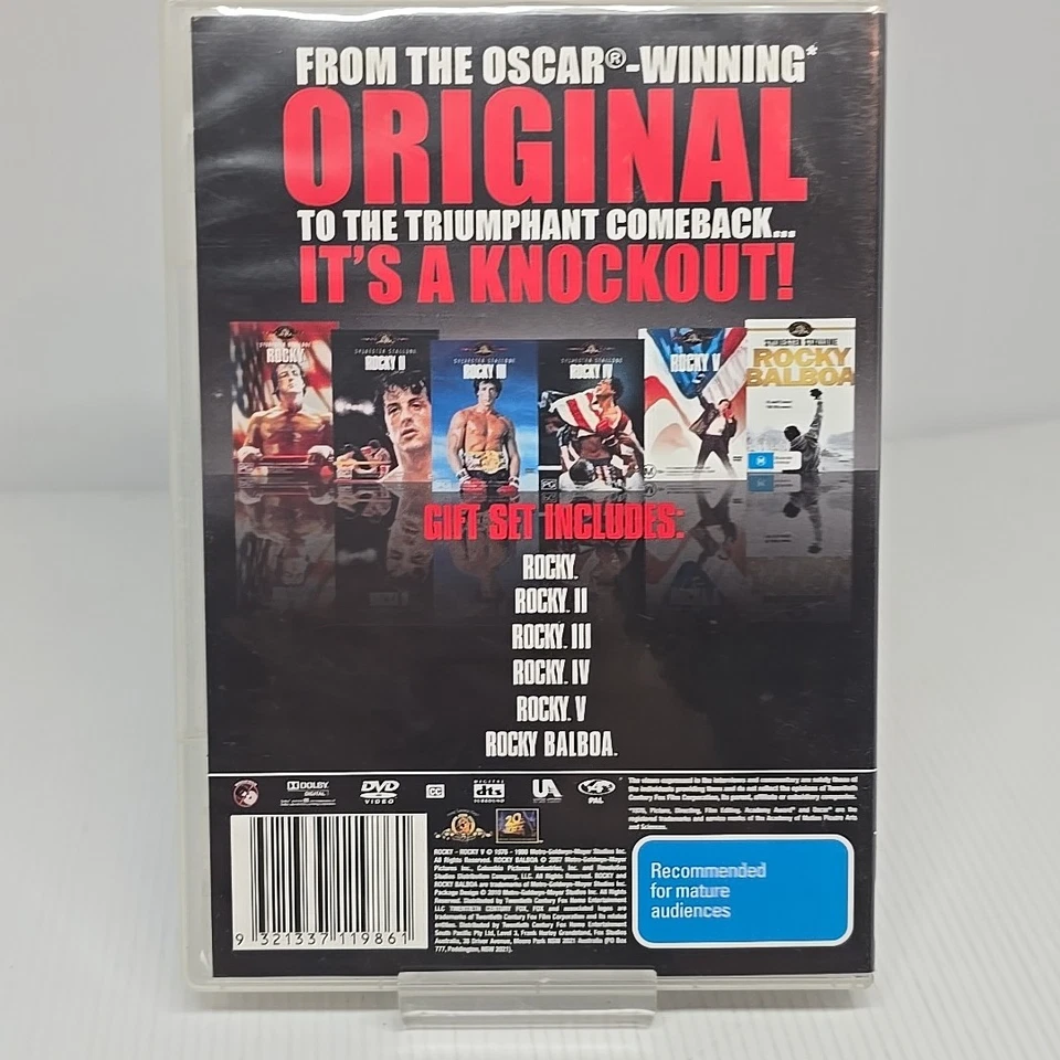 Rocky-The Complete Saga | Boxset (DVD, 2010) 1 2 3 4 5 Balboa Sylvester Stallone - image 2 of 2