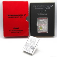 Terminator 2 Judgement day Zippo Oil Lighter 2002 MIB Rare