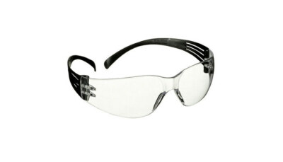 3M SECUREFIT SAFETY PROTECTIVE EYEWEAR CLEAR/BLACK ANTI-FOG LENSE - 20 PAIR