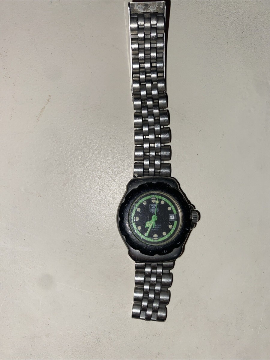 TAG HEUER Women's Formula 1 WA1415 Green Stainless Steel Date 200m