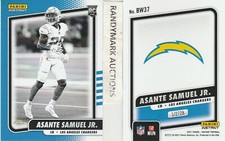 Asante Samuel Jr. LOS ANGELES CHARGERS 2021 PANINI INSTANT BLACK & WHITE BW37 RC