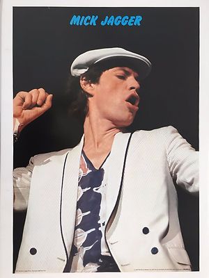 MICK JAGGER, PHOTO BY NORCIA, MEGA RARE AUTHENTIC 1978 VINTAGE POSTER