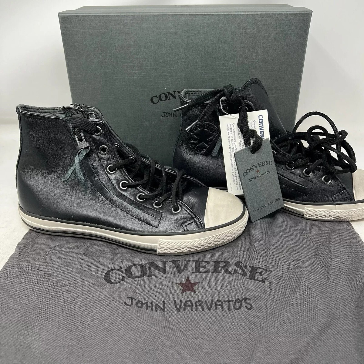 Converse x John Varvatos Chuck Taylor all Star Hi Leather Zipper M