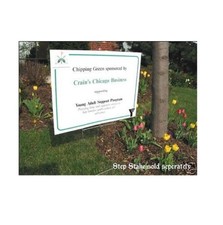 18" x 24" 4mm WHITE corrugated plastic yard bandit road sign blank sheet 50/CASE