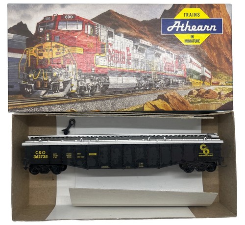 KIT ATHEARN HO GAUGE 01663 50' CUBIERTO GOND CHESAPEAKE Y OHIO VAGÓN CONSTRUIDO EN CAJA | Zustand: Used