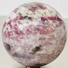 Natural Red Tourmaline Quartz Crystal Stone Sphere Ball Healing 3560G — photo 7