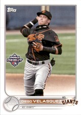 2022 Topps Pro Debut  Diego Velasquez - ACL Giants PD-30