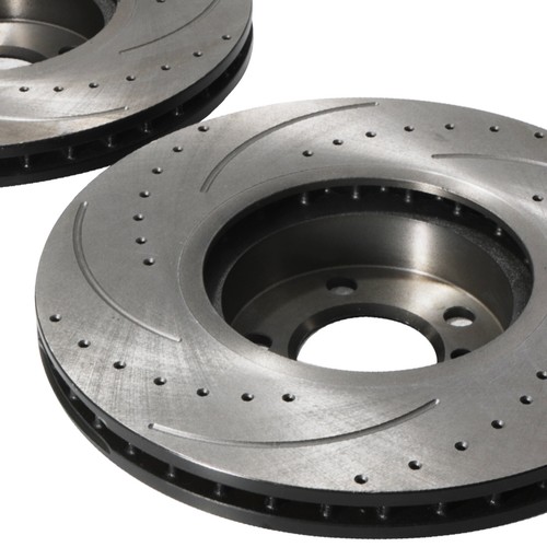 DISCOS DE FRENO DELANTEROS PERFORADOS RANURADOS 348MM BMW X5 E70 07-13 - Imagen 7 de 8