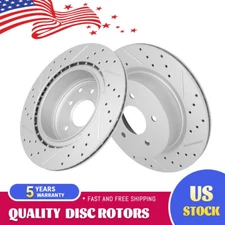 Rear Drilled Disc Brake Rotors for Infiniti EX35 G25 G37 M35 M45 350Z 370Z