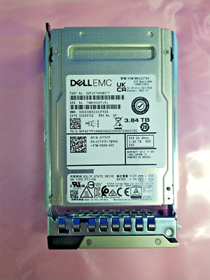 YTVTF DELL 3.84TB SSD SAS Read Intensive up to 24Gbps SED FIPS-140 512e 2.5 NEW