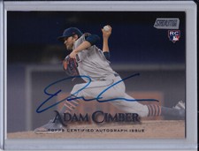 Adam Cimber 2019 Topps Stadium Club Rookie Auto Cleveland Indians Autograph