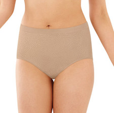 Bali Comfort Revolution Microfiber Brief Underwear 803J - Nude Size 6/7 2201