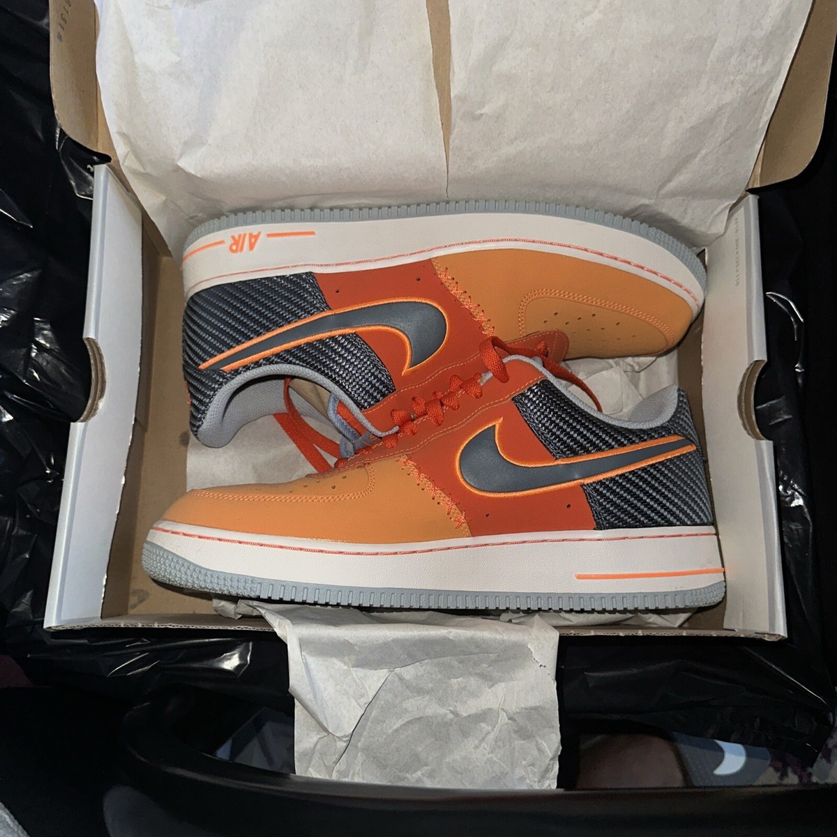 Nike Air Force 1: Low Team: Orange & Armory Slate: Size: 11  display picture 3