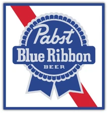 Pabst Blue Ribbon Logo Sticker Car Bumper Decal - 3'' or 5''