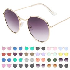 Trendy Hippie Round Sunglasses for Women Men Circle Sun Glasses UV400 Protection