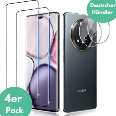 2X Schutzglas für Honor Magic 7 Lite Panzerfolie Display Kamera Hartglas Full 3D