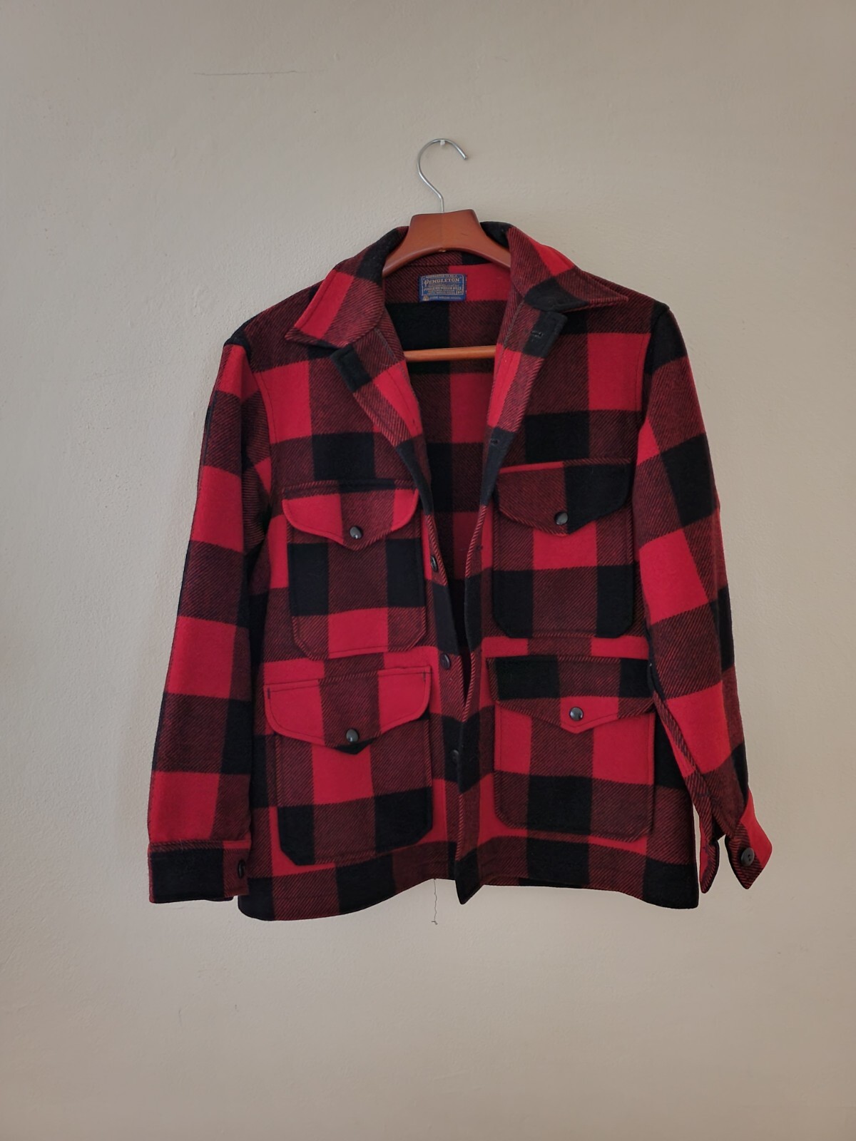 Vintage Buffalo Plaid Pendleton Jacket Gem
