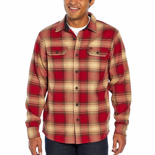 NWT Orvis Men's Flannel Shirt RED PLAID 