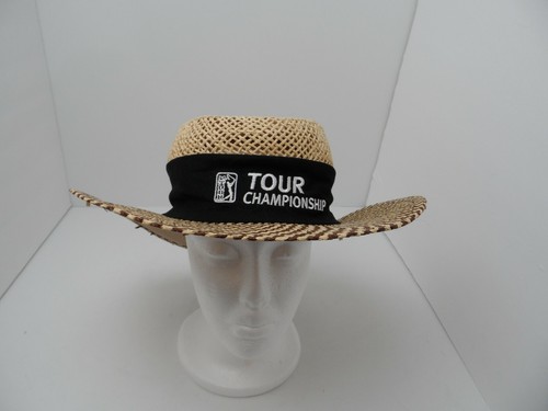 PGA Tour Golf Straw Hat, Black Band Men 