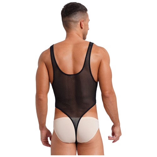 Body uomo USA pezzo unico body senza maniche tuta sportiva wrestling singlet - Foto 149 di 168