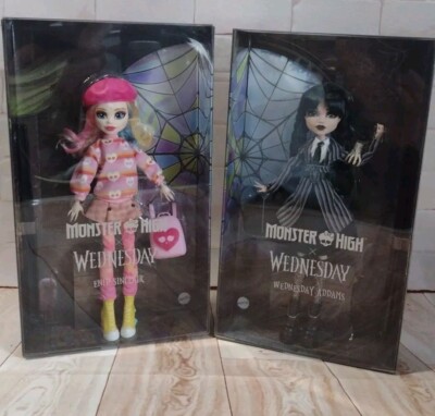 Monster High X Wednesday Addams & Enid Sinclair Addams Family Doll
