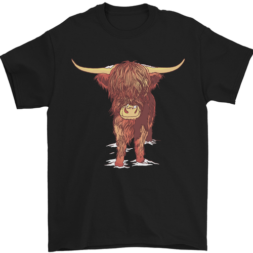 Highland Cattle Cow Scotland Scottish Mens T-Shirt 100% Cotton - 第 19/106 張圖片