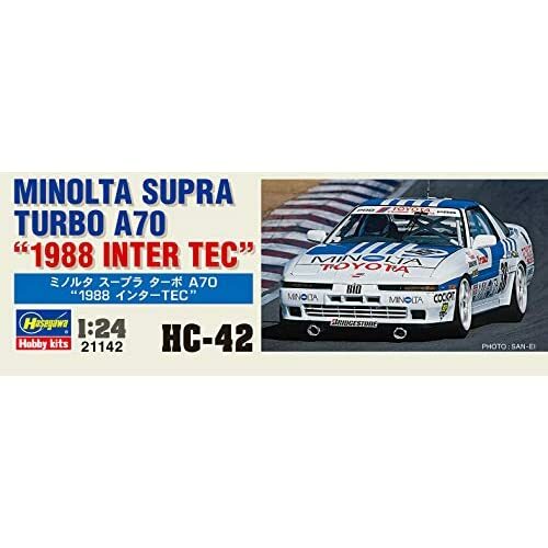 Hasegawa 1/24 MINOLTA SUPRA TURBO A70 1988 INTER TEC Kit HC42 w