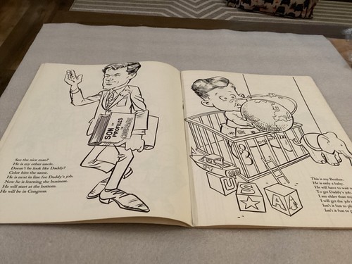 1962 JFK COLORING BOOK UNCOLORED - Picture 6 of 7